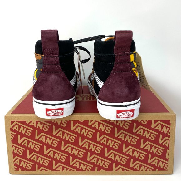 VANS Sk8-Hi Mte Dx Suede Canvas Brown Check Yell Women's Size 8.5 VN0A3DQ522Z - Picture 3 of 7